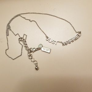 Kate Spade "Just Married" necklace